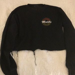 Brandy Melville cropped Malibu sweatshirt